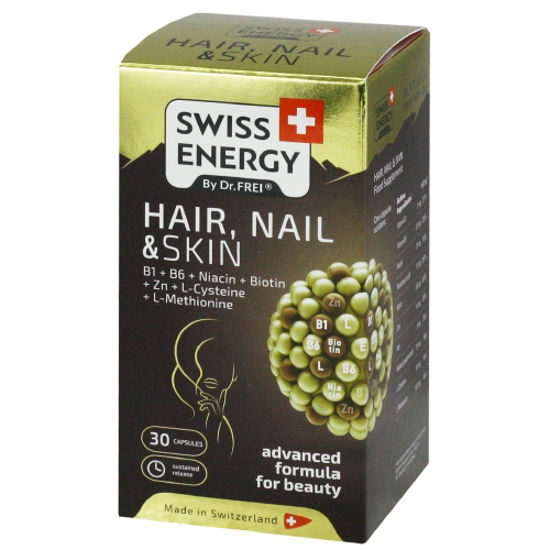 Здоровье волос кожи и ногтей / Hair Nail & Skin Swiss Energy капсулы №30